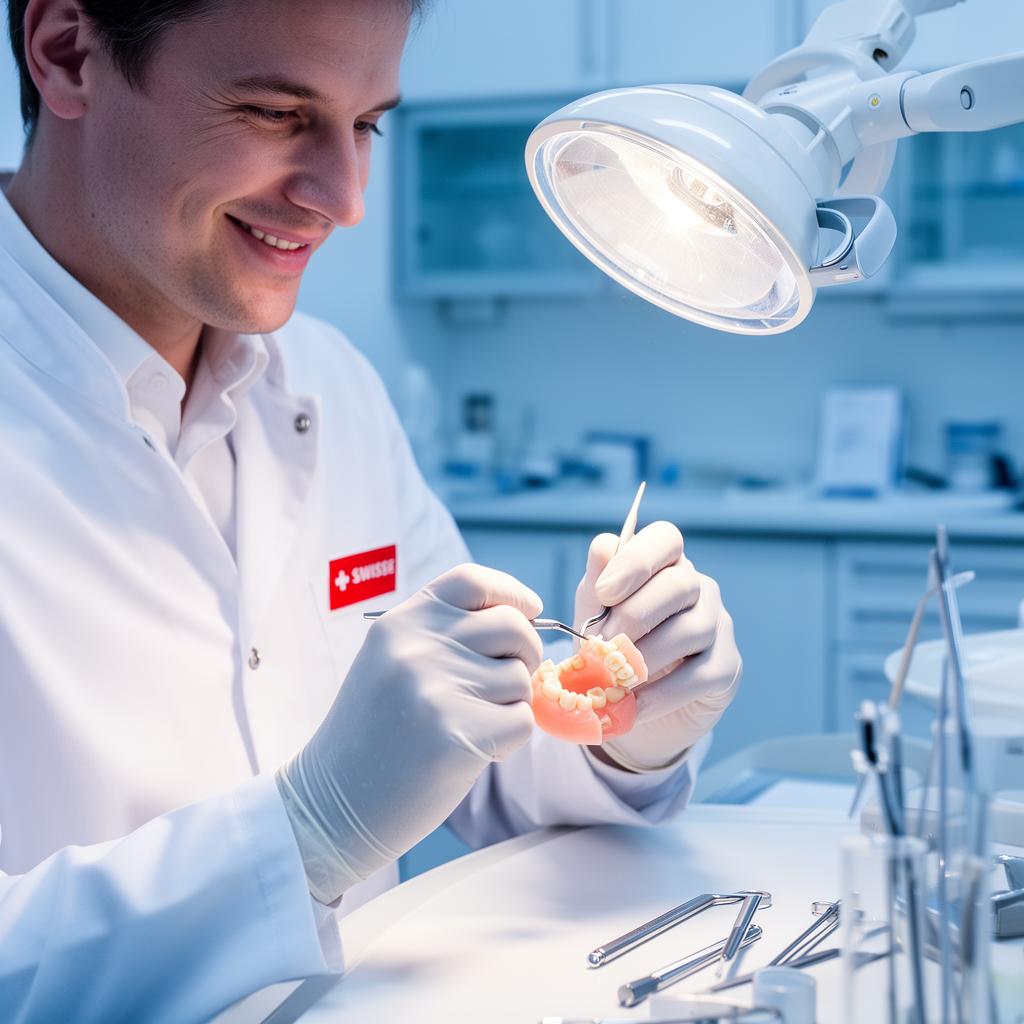 Zahntechniker im Labor von Fetahu Swiss Dental in Spreitenbach